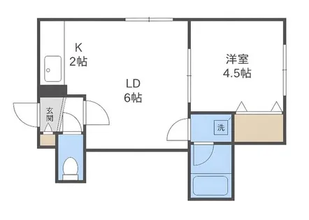 KINSEI E【101号室】の間取り