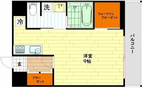 ヴァンスタージュ大阪城East【6階】の間取り