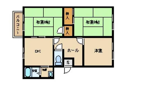 メゾンメールⅠ【101号室】の間取り