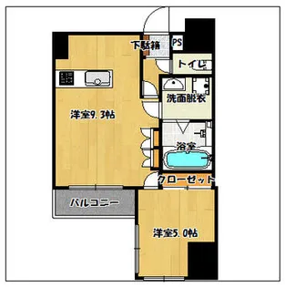 メゾン ド ばんらい【502号室】の間取り