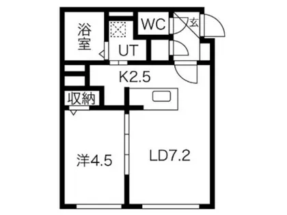 ル・コリドール平岸【3階】の間取り