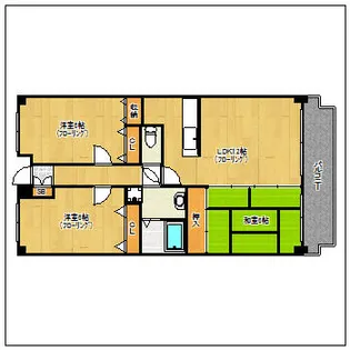 シーナ21大野城【203号室】の間取り
