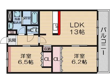 シャルマン【2階】の間取り