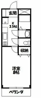 ライフパークアレイ【303号室】の間取り