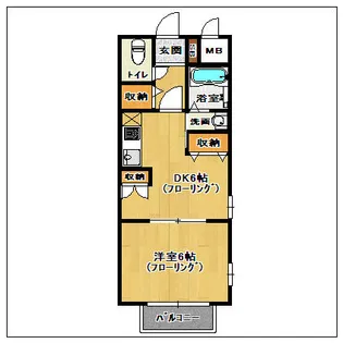 グランシャリオ壱番館【102号室】の間取り