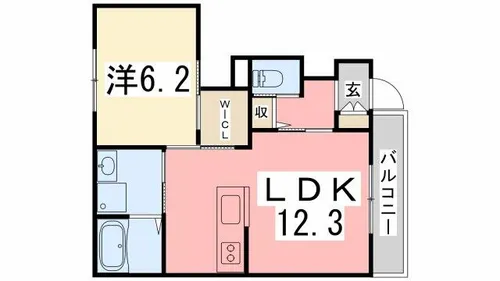 グレーシア【101号室】の間取り