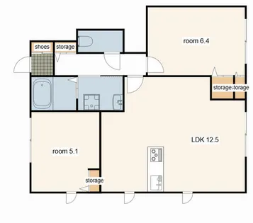 メゾン S【0103号室】の間取り