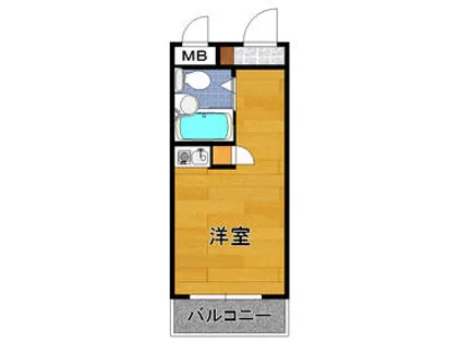 プチメゾン室見【6階】の間取り
