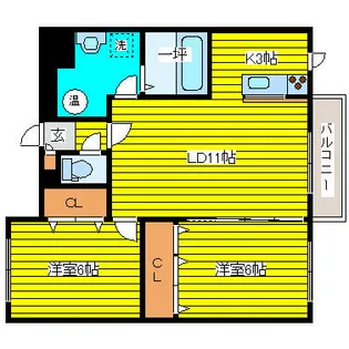 ルーチェ【3階】の間取り