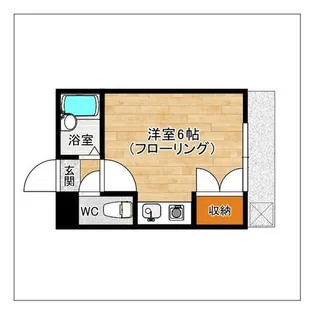 Willow court福工大前【1階】の間取り