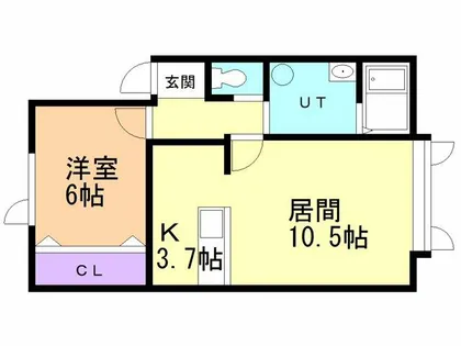 ベルン片倉【102号室】の間取り