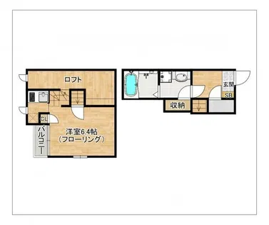 CB次郎丸シエロ【103号室】の間取り