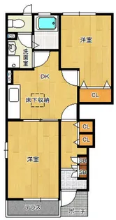 エテルノビルゴA【101号室】の間取り