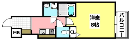 カミオン別院【5階】の間取り