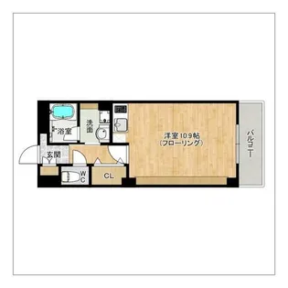アシュラン アパルト【1-206号室】の間取り