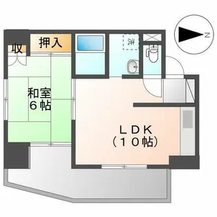 末広マンション【301号室】の間取り