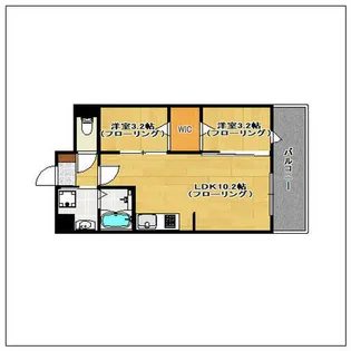 modern palazzo 姪浜avenue【501号室】の間取り