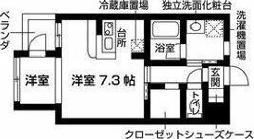 エスト日比野【7階】の間取り