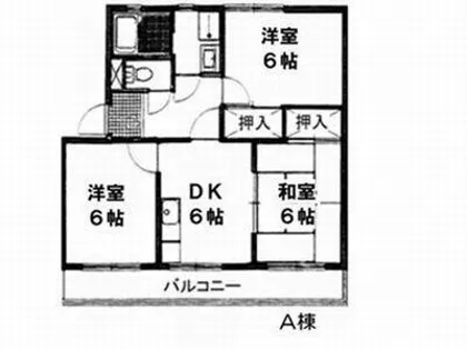 グレイス旭A棟【102号室】の間取り