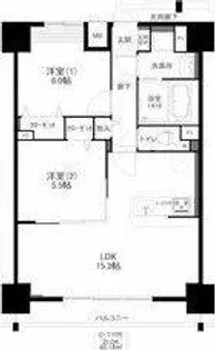 カーサ ジ マーレ【9階】の間取り