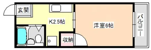 ソレイユA【2階】の間取り