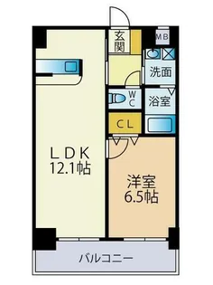 アイヴェール平尾【8階】の間取り