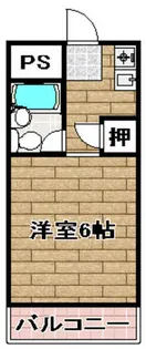 コーポ大栄A棟【2階】の間取り