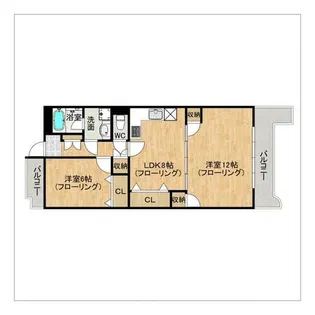 新栄アンピール井尻【302号室】の間取り