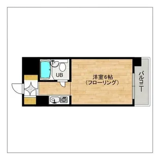ロマネスク西新オレンジ通り【310号室】の間取り