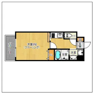 エンクレスト六本松II【704号室】の間取り