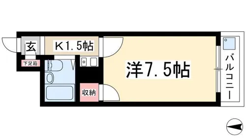 サンハイツ喜多山【3階】の間取り