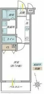 ブルメリア阪大前【1階】の間取り