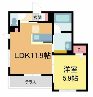 ユーモリスⅡ【1階】の間取り