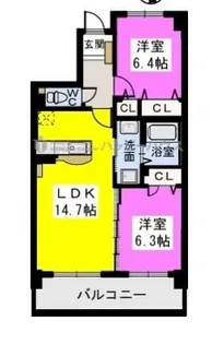 アルカンシェルヴィル【302号室】の間取り