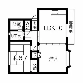 アコール【105号室】の間取り