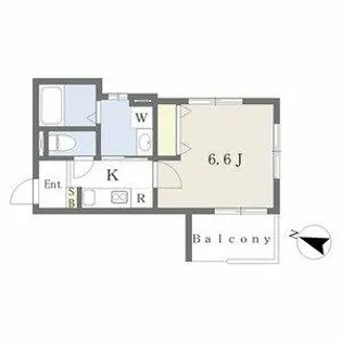 S Apt. 王居殿Ⅲ【1階】の間取り