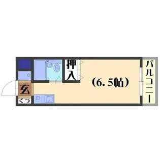 ムーンバット長岡【106号室】の間取り