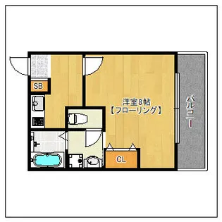 リブレア姪浜B棟【201号室】の間取り
