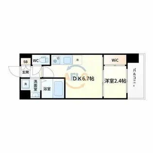 セレニテ新大阪アリエ【4階】の間取り