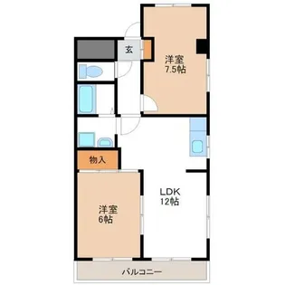 ファミールM【201号室】の間取り