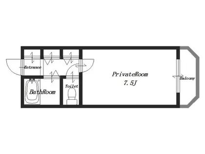 ハイツ寛【3階】の間取り