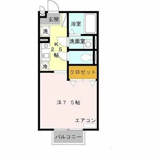 チ・グレイス【203号室】の間取り