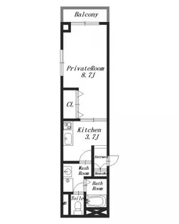 オリエンタル橿原【3階】の間取り