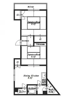 安田マンション【1階】の間取り