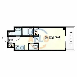 AVATIO GRANDE【7階】の間取り
