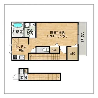アムール椿【2階】の間取り