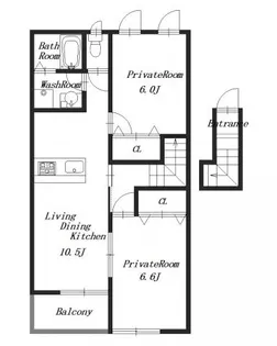 フォルムフィールド・コート【2階】の間取り