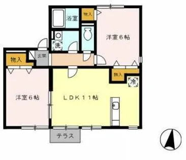パインヒル【1階】の間取り