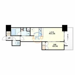 リビオメゾン新大阪【7階】の間取り