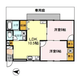サンモール富士【1階】の間取り